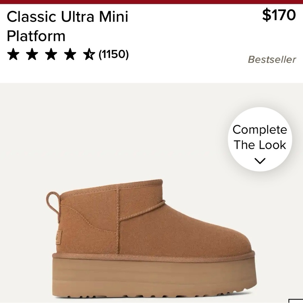 UGG Platform Women's Tan Suede Winter Boots